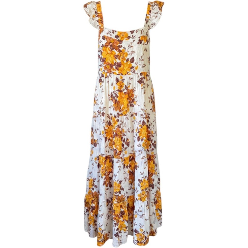NWT Auguste the Label Devon Mina Maxi Dress Floral XL Summer Cottage Boho Fall